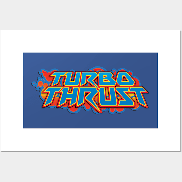 TURBOxTHRUST Logo Wall Art by TheTimeSpacers